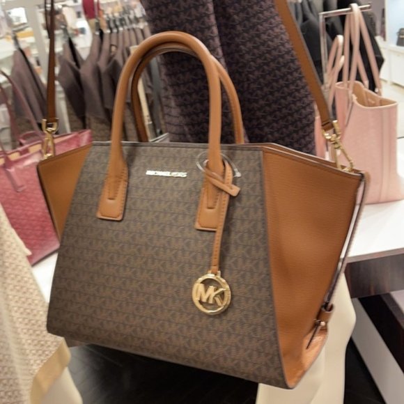 Michael Kors Avril Large Top-Zip Satchel - Picture 16 of 16